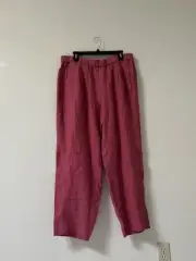 Eileen Fisher 100% Organic Linen , Large ,Geran Lantern Pants , Org Price $188