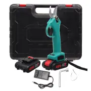 VIOLEWORKS 21V 30mm Cordless Electric Branch Scissors Pruning Shears Pruner Ratchet Cutter with 2 Battery