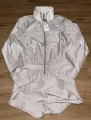 ADIDAS WOMENS BOA 1/2 ZIP RUNNING JACKET SIZE MEDIUM NWT $210 VAPOUR GREY