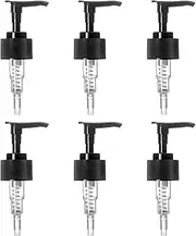 ljdeals 6 Pack Soap Dispenser Pump Head Replacement for Standard 28-410(28mm) Neck Size Pump Bottles, Plastic Replacement Pump Parts, 28-410 with 9.68 inch dip Tubes