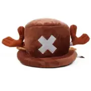 Anime Kawaii Plush Toys Cosplay Tony Chopper Cotton Hat Warm Winter Cap Brown