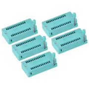 Universal IC Test ZIF Socket 24 Pin 3.0mm Pitch for Microcontroller, Chip 5 Pack