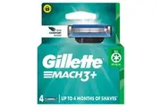 Gillette Mach3+ Replacement Cartridges 4 Count