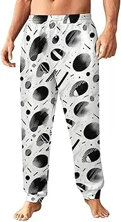 [Generic] Men's Sweatpants, Whistle and Rugby Pattern-28, Polyester Joggers, Sweatpants Jogging Pants for Workout Running