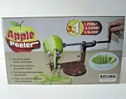 Apple Peeler Corer Kitchen Keepers 3-in-1 Slicer #00482 Pear Potato New
