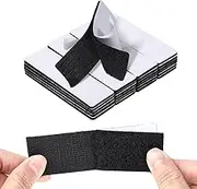 Adhesive Square Hook and Loop Tape,40Pcs Interlocking Tape Mounting Tape,Self Adhesive Sticky Back Double Sided Tape,Hook and Loop Strip Tape Hook and Loop Tape Strips,Adhesive Square Hook and Loop Tape