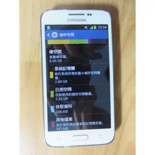 N.手機-三星 GALAXY CORE Lite (SM-G3586V) 四核心 500萬 NFC 藍牙 直購價450