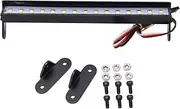 POENVFPO RC Roof Light Bar, Aluminum Alloy RC Crawler Roof Light Bar with 15 LED Lamp Beads 1/10 Car Upgrade Spare Part