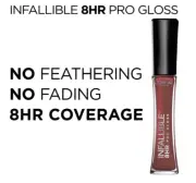 L'Oreal Paris Infallible 8HR Pro Lip Gloss with Hydrating Finish