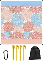 Foldable Picnic Rug - Beach Mat, Camping Mat Rug Outdoor | Lightweight Camping Rug, Multifunctional Sports Blanket, Sandproof Beach Rug for Travel Grass Yoga Festival Sports Park Backyard