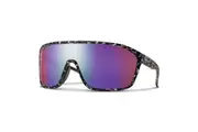 Smith Boomtown Sunglasses in Matte Black Marble ChromaPop Polarised Violet Mirror