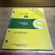 John Deere 722 Mulch Finisher operators manual OM-N200113