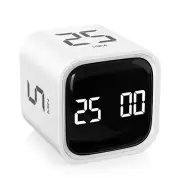 Rotating Pomodoro Timer 5 25 10 50 Minutes Preset Desk Productivity Flip Time...