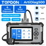 TOPDON Artidiag500 V2.0 OBD2 Scanner Car Diagnostic Scan ABS SRS TCM Code Reader