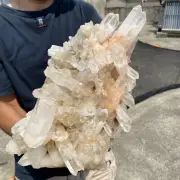 13.7lb Large Natural Clear White Quartz Crystal Cluster Rough Healing Specimen