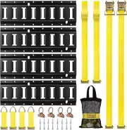 E Track Rail Tie-Down Kit - Trailer Tie Downs & Anchors, Cargo Control System