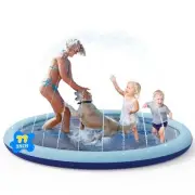 Splash Pad for Kids and Dogs, Non-Slip Sprinkler Pad Thicken Pool Summer Outd...