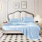 Koreyoshi 4 Piece Sheet Set - Super Soft Silk Sheet Set with Extra Deep Pockets,