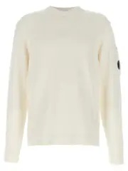 [C.P. Company] C. P. Company-Mercerized Cotton Sweater Maglioni Bianco-Uomo XL