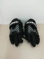 BRINE Men's LoPro Prodigy Junior Lacrosse Gloves - Size: 8, Black
