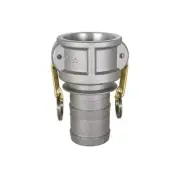 4" Aluminum Camlock Fitting Male Barb x Female Coupler Thread Type-C 90.392.400