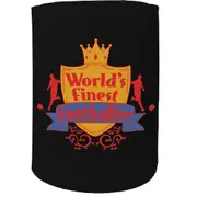 Alcohol Stubby Holder - Worlds Finest Footballer Footy - Funny Novelty Birthday Gift Joke Beer