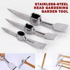 Small Mini Pick Axe Stainless-Steel Head Gardening Outdoor Exploration Tool