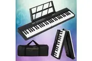 Alpha 61 Keys Foldable Electronic Piano Keyboard Digital Electric w/ Carry Bag