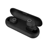 Portable Mini TWS Earphone Wireless bluetooth 5.0 Earbuds Stereo Bass Sports Headphone with Mic BLACK COLOR