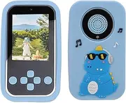 MP3 Player with Dual Camera, 1080P 48MP Digital Camera with 2.4 Inch Touch Screen, 600mAh Music Player with Built in Flashlight, Timer, Calendar, E Book (Blue)