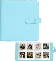 Photo Album with 288 Pockets Compatible with Fujifilm Instax Square SQ1/SQ6/SQ10/SQ20/SQ40 Camera & SP-3/Square Link Mobile Printer, PU Leather Mini 3 Inch Album for Instax Square Film Photo (Blue)
