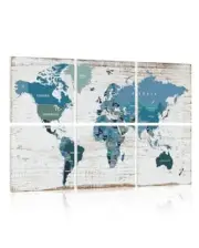 Acoustic Panels Art Soundproof Panels: Vintage World Map Print Acoustic