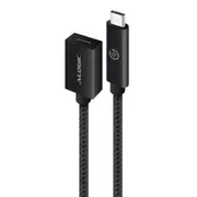 Alogic 0.5m USB 3.1 (Gen 2) Usb-c to Extension CableMale FemaleBlackPrime Series Cables - MU31CC-EXT-050BLK