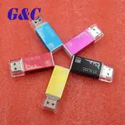 5Colors All in 1 USB 2.0 Multi Memory Card Reader For Micro SD SDHC TF M2 New
