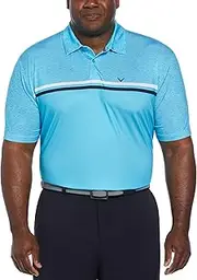 [Callaway] Men's Short Sleeve Printed Block Polo