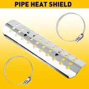 Universal Motorcycle Pipe Heat Guard Silver Shield For Honda Kawasaki Dirt Bike