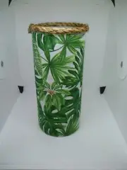 Tropical Vase|Farmhouse Vase|Vases|Home Decor|Coastal Decor|Green Vase|Accents