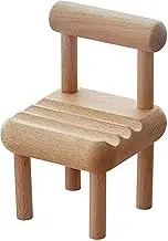 Small Chair Mobile Phone Stand Creative Support Frame Cute Tabletop Decoration Solid Wood Stool Mobile Phone Stand Mini Furniture Stool