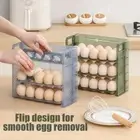 30 Grid Kitchen Egg Storage Box Flip Type Refrigerator SideDoor Rack Egg M3R0