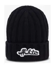 logo-patch beanie One size Black