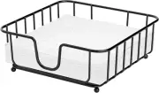 Napkin Holder for Table,Napkin Holders for Paper Napkins,Flat Metal Black Napkin