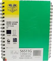 Spirax 511 Hard Cover Book 225X175Mm 200 Page Green