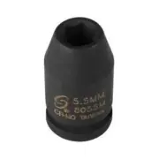 Sunex 8055M 1/4" Drive 6 Point Standard Impact Socket 5.5mm