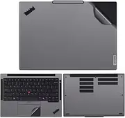 Laptop Decal Cover Compatible with Lenovo ThinkPad T14s Gen 6 2024 14-inch Anti-Scratch Sticker Three Sided Notebook Film Laptop Film (Dark Gray)