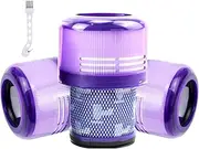 [UTIZ] Pack of 3 Filters for Dyson V11 SV17 SV14 SV22 Absolute Extra Pro Animal Torque Drive Total Clean Vacuum Cleaner, Replacement Filter Replacement Part Replace No. 970013-02 & 97001302