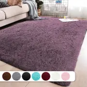 Fluffy Rug Anti-Skid Shaggy Area Rug Super Soft Rectangle Floor Mat Home Bedroom