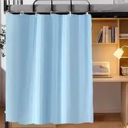 AUCOOMA Blue,1 Piece Bed Curtains Single Sleeper Strong Blackout Heavy Duty Canopy Bunk Beds Bottom Top Privacy