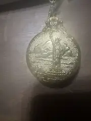 Limited Edition Commemorative 1886-1986 Statue of Liberty Quartz Pocket Watch