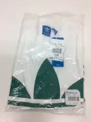Adidas Women Big Trefoil Tee Logo White Teal Size XXS Short-Sleeves NWT