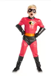 BOYS SIZE 4 DASH FROM DISNEY INCREDIBLES 2 COSTUME NWT